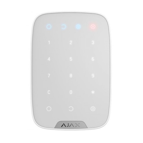 Ajax KeyPad belaidė valdymo klaviatūra (balta)
