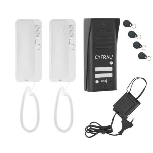 Audio telefonspynės komplektas CYFRAL COSMO R-2 juodas