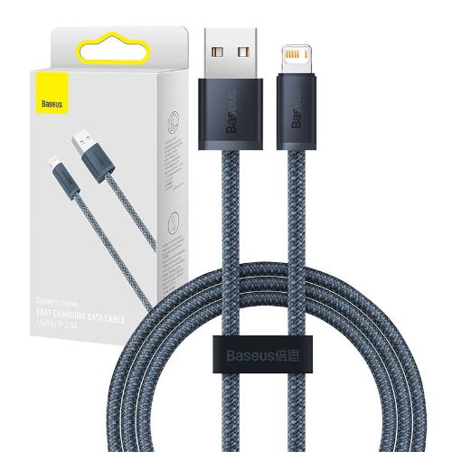 Baseus Dynamic serijos kabelis USB prie Lightning, 2,4A, 1 m (pilkas)