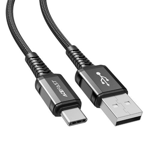 USB laidas per USB-C 1.2m Acefast C1-04 (juodas)