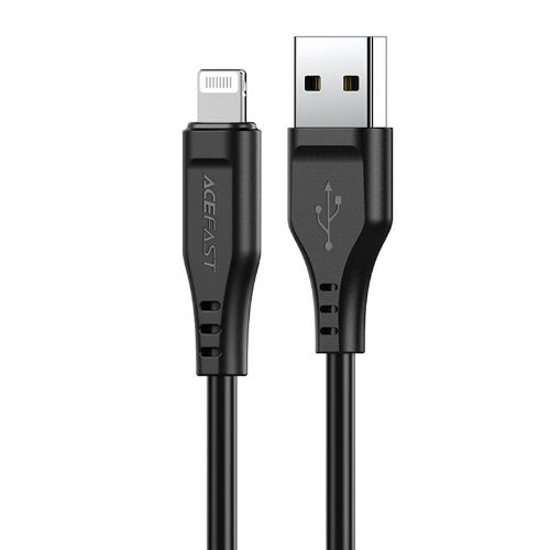 USB laidas į Lightining Acefast C3-02  MFi  2,4A 1.2m (juodas)