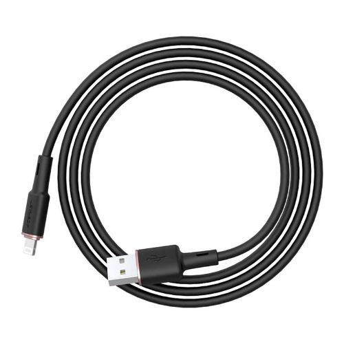 USB laidas į Lightining Acefast C2-02  MFi  2,4A  1.2m (juodas)