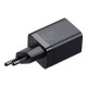 Kroviklis Baseus Super Si Pro USB + USB-C 30W (juodas)
