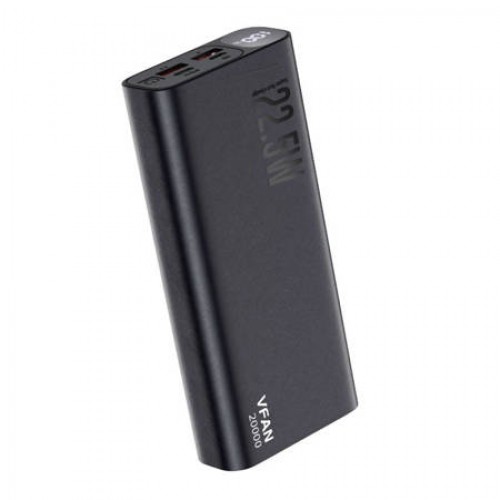 Išorinė baterija Vipfan F07 20000mAh, 22.5W, PD (juoda)